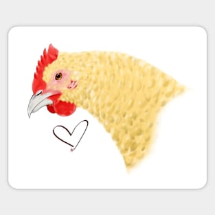 Golden Cuckoo Maran Love Sticker